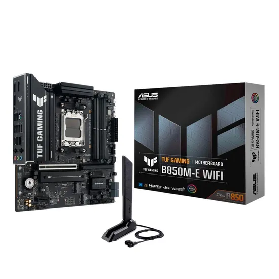 Placa-mãe Asus Tuf Gaming B850M-E WiFi Soquete AM5 Micro-ATX