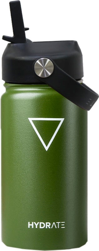 Garrafa Térmica Hydrate Kids 355ml Verde Militar