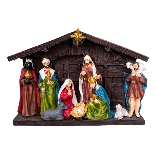 Figura de Nascimento em Casa com Estrela 21CM