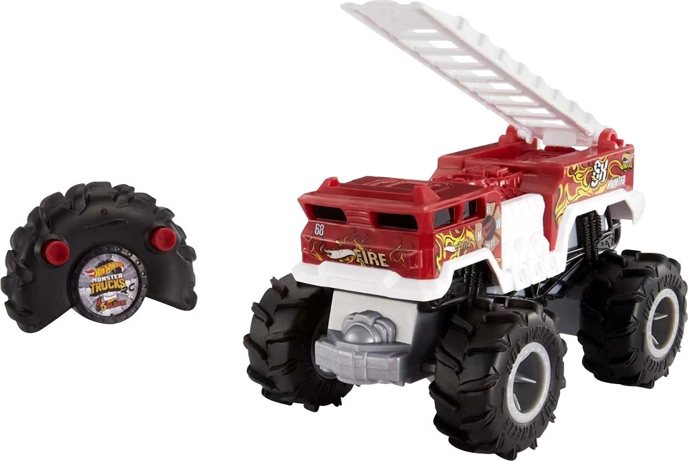 Caminhão Monter Truques HotWheels RC À Prova de Fogo HWY80 5-Alarm
