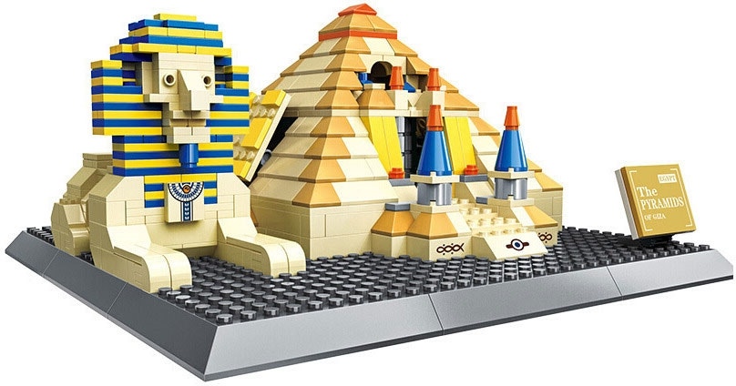 Blocos de Construção Architecture Grandes Pirâmides de Gizé Wange - 4210 (623 Peças)