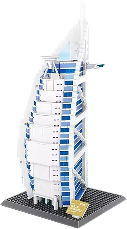 Blocos de Construção Architecture Burj al Arab Hotel Wange - 5220 (1306 Peças)
