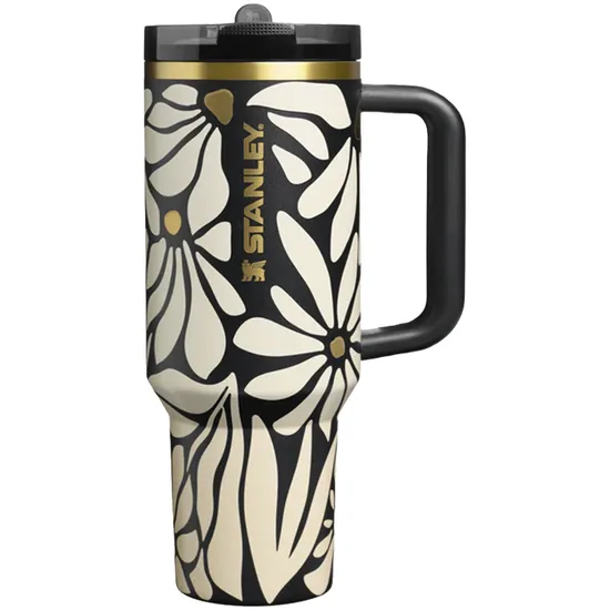 Copo Térmico Stanley The Flip Straw Quencher Protour 10-12485-1311 - 887ML - com Bico - Wild Blooms