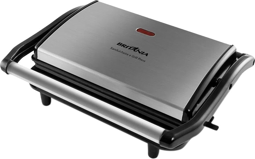 Sanduicheira e Churrasqueira Britania Press 2 em 1 BGR27I 110V-60Hz