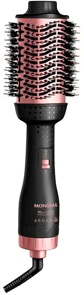 Secador de Cabelo Escova Mondial Back Rose Argan ES-14-BI 1200W - Bivolt 60Hz