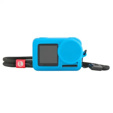 Estojo de Borracha de Silicone Azul Pgytech Osmo Action PGB014