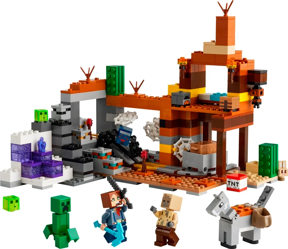Conjunto Lego Minecraft A Mina de Bandlands - 21263 (538 Peças)