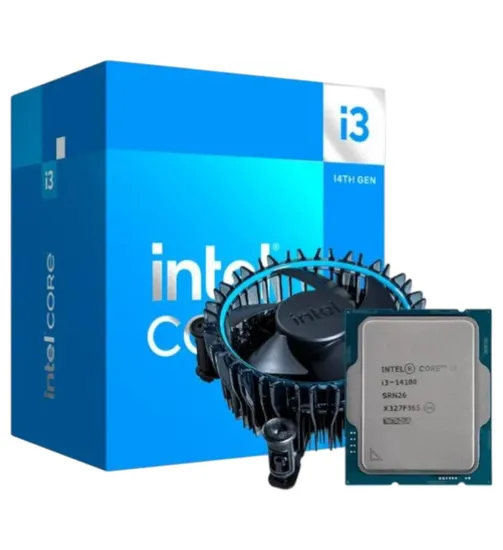 Processador Intel Core i3-14100 3.5GHz 12MB LGA1700 14ª Geração com Cooler