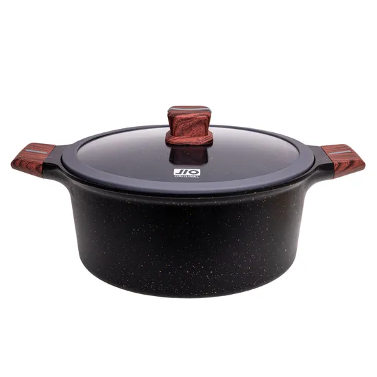 Panela Antiaderente para Indução Jio 5.9L 26CM Preta