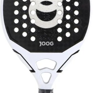 Raquete de Beach Tennis Joog Dynamic 12K Pro Full Carbon EVA X-Soft - Branco/Preto