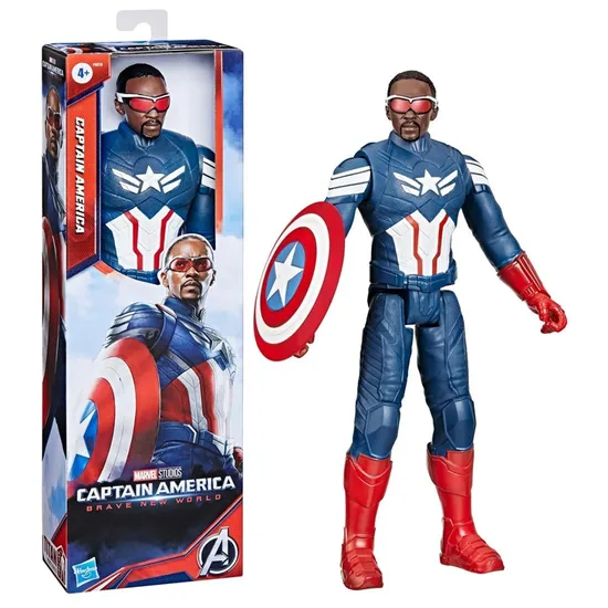 Figura Hasbro Capitão América Titan Hero F9276 Vingadores