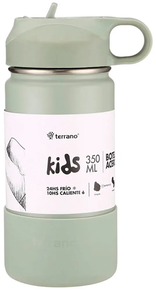 Garrafa Térmica Terrano Kids 350ml - Oliva