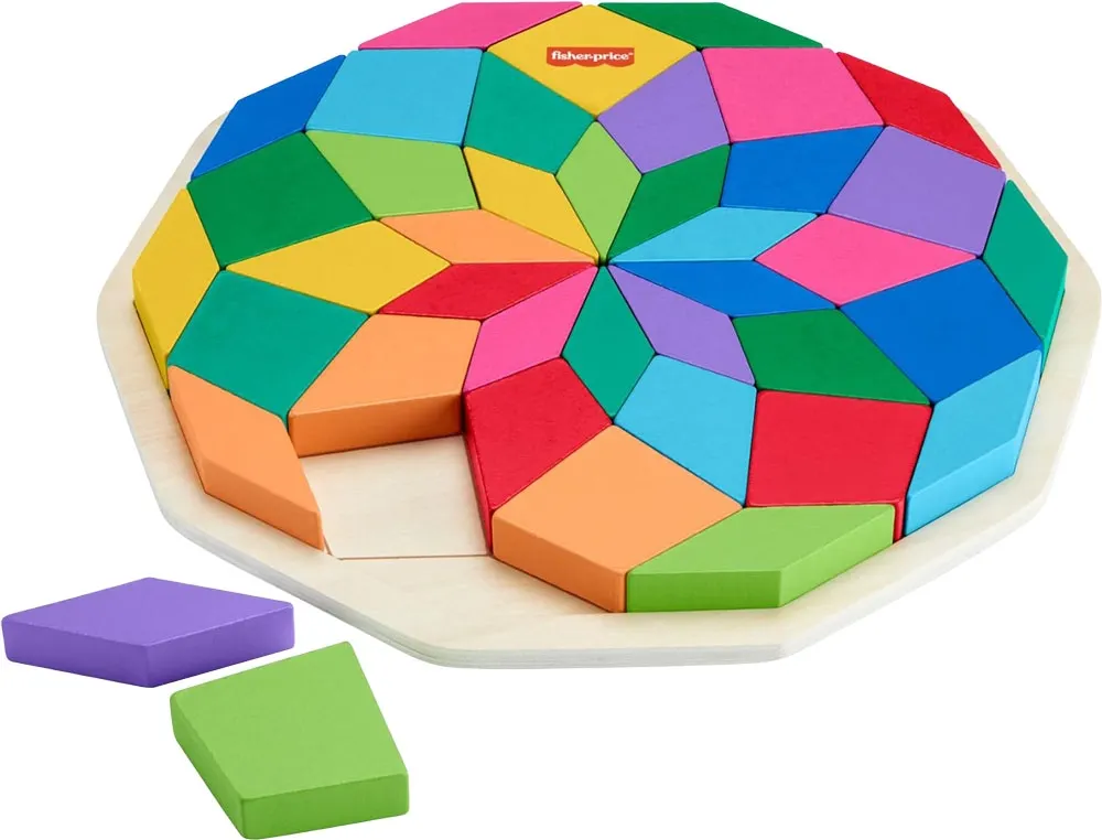 Quebra-cabeça de Mandala de Madeira Fisher-Price - HXT94