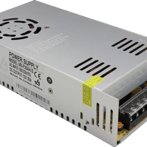 Fonte de Alimentação Chaveada Visionbras 12V 30Ah para CCTV - VB-F30AH-S (Bivolt)