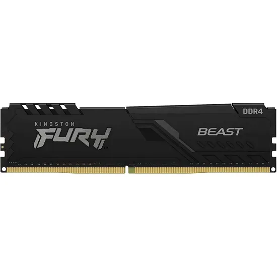 Memória RAM DDR4 Kingston 3200 MHZ 16 GB Fury Beast KF432C16BB/16 - Preto
