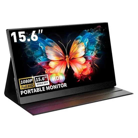 Monitor 15.6 Kolke KES-800 Portátil FHD/Ips USB-C/HDMI (2XHDMI)