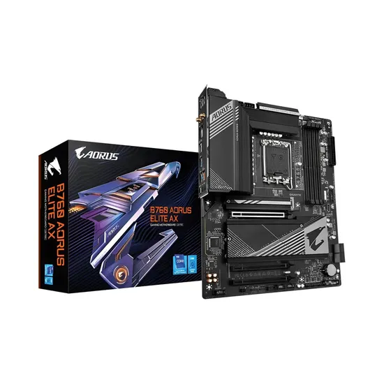 Placa Mãe Gigabyte B760 Aorus Elite Ax LGA 1700 DDR5 Preto