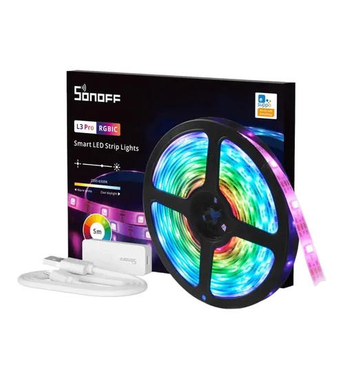 Fita de LED Inteligente Sonoff Wifi L3-5M-Pro de 5 Metros