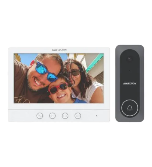 Kit de Interfone Analógico com Vídeo da Hikvision DS-KIS212