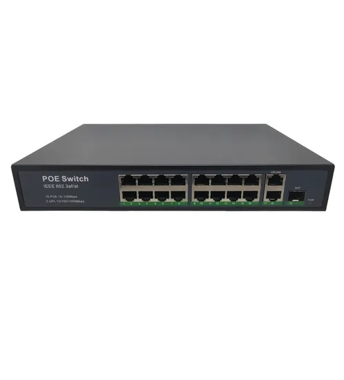 Chave de Transferência F. Switch 16POE 250W 10/100MBPS 16*100M+2FE+1SFP F1R18-16FE