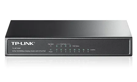 Hub Switch TP-Link 08P TL-SF1008P 10/100 Desktop Poe
