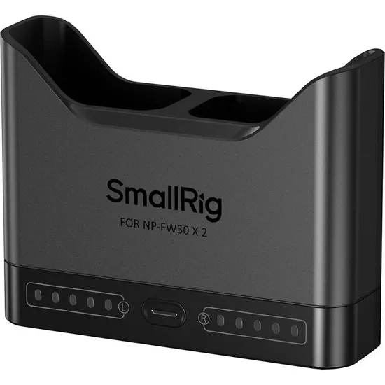 Carregador de Bateria Dual Smallrig 5493 para Bateria Sony NP-FW50 - Preto