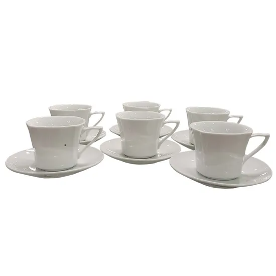 Jogo de Taça Porcelana 200ML 6 Peças
