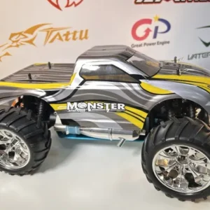 Carro Himoto 1/10 Eldorada Truck .18 Nitro 4WS Prata/Amarelo HI6101