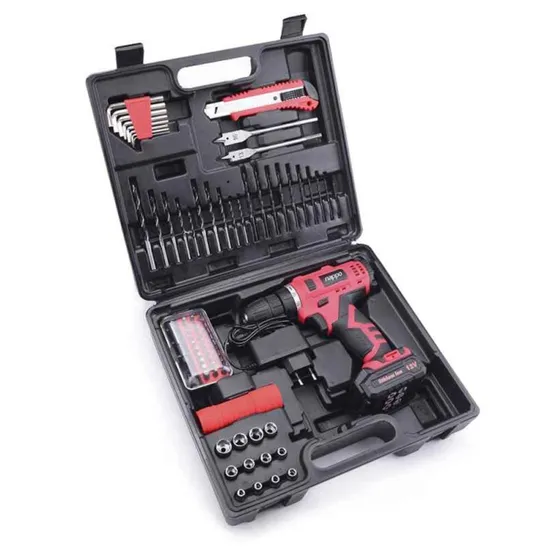Kit de Ferramentas - Furadeira Recarregável Nappo NHK-041 / 78 Peças