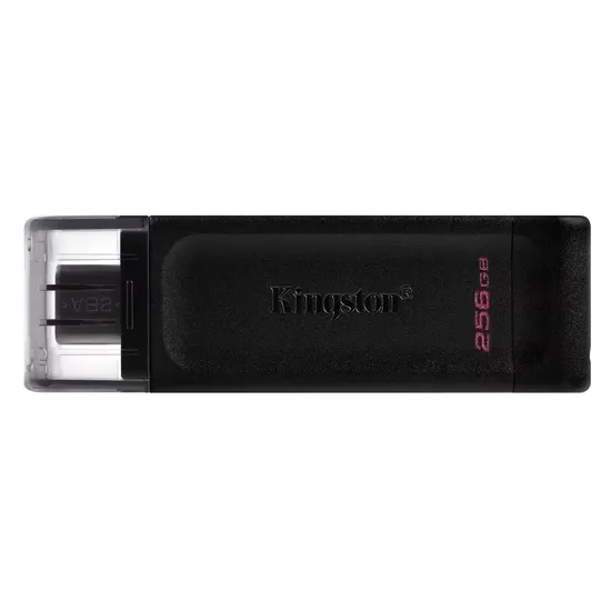 Pen drive Kingston 256GB Datatraveler 70 DT70/256GB USB 3.2 - Preto