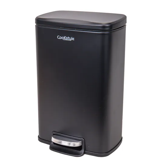 Lixeira de Aço Inox 5L Preto Fosco