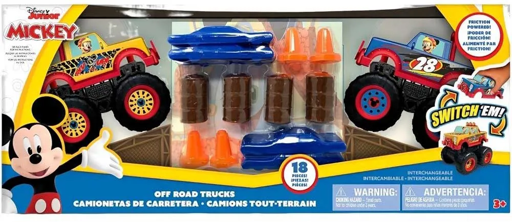 Carro Disney Junior Caminhonetes de Estrada Força de Fricção - 11913 (18 Peças)