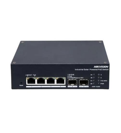 Switch Industrial Hikvision 4P Poe DS-3T1506HP-Ei-UPS 90W