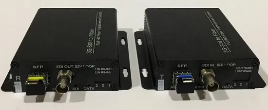 Kit Conversor de Vídeo F. 1CH 20KM 3G-Sdi (HL-1V-20T/R/3G-Sdi) Par