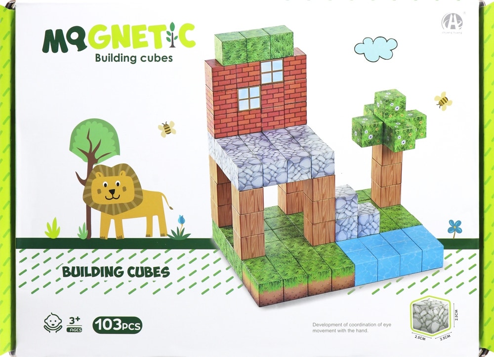 Jogo de Cubos Magnéticos de Construção Chuang Huang - CH1273 (103 peças)
