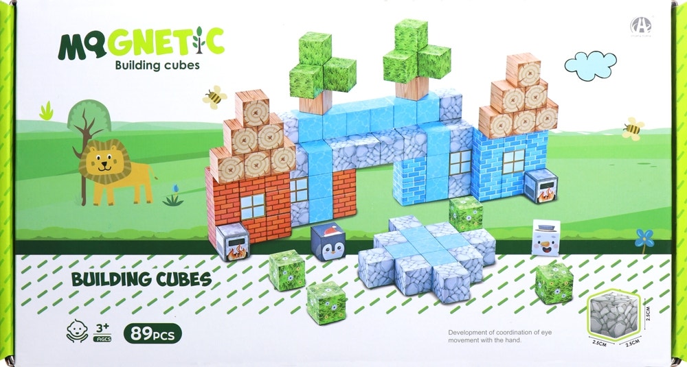Kit de Cubos Magnéticos de Construção Chuang Huang - CH1278 (89 peças)