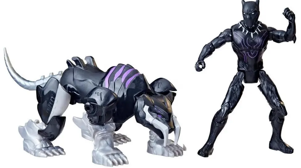 Boneco Hasbro Mech Strike Mechasaurus Black Panther & Sabre Claw - F6676