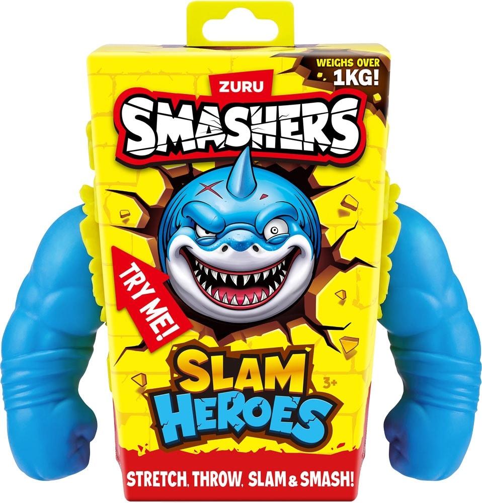 Boneco Smashers Slam Heroes Azul Zuru - 74146