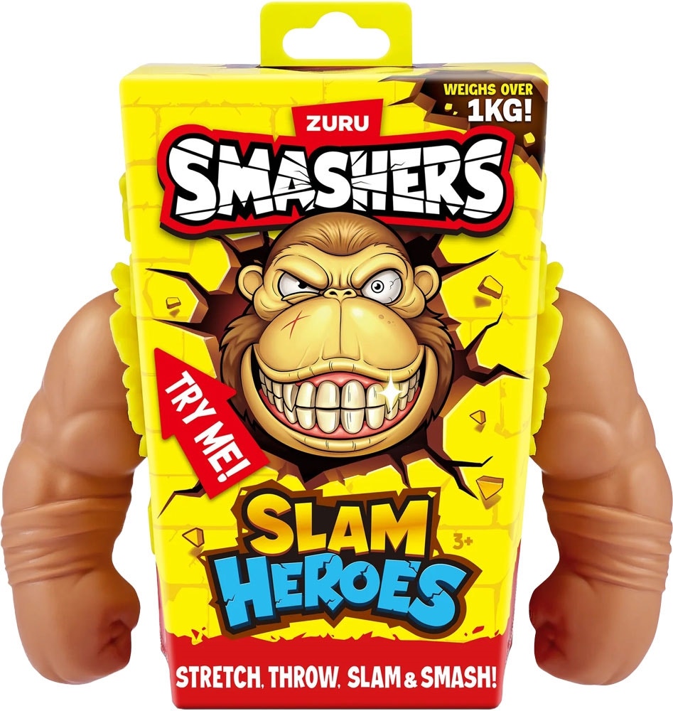 Boneco Smashers Slam Heroes Gorila Marrom Zuru - 74140