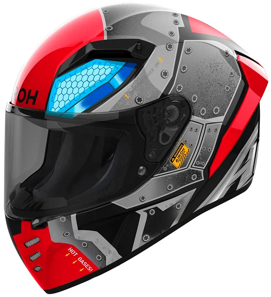 Capacete para Moto Airoh Connor Bot Gloss - Tamanho XXL (63-64) - Vermelho