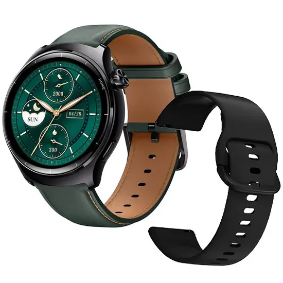 Relógio Mibro Lite 3 Pro XPAW019 com GPS/Bluetooth - Preto Esverdeado + Pulseira