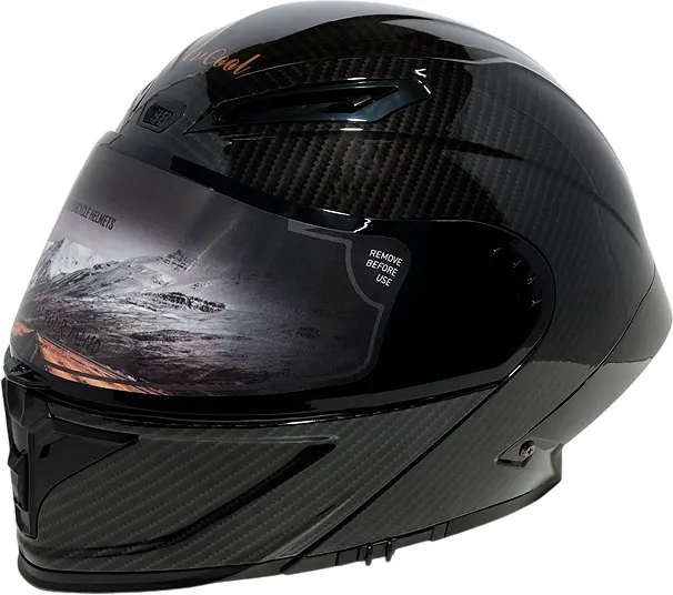 Capacete para Moto LV Cool Helmets P8 - Tamanho M (57-58) Black Charm Carbon Graphic