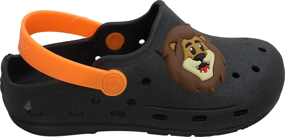 Sandália Crosc Infantil Pé com Pé 55169-1725 - Preto/Laranja