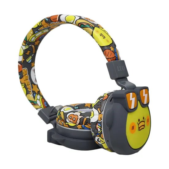 Fone de Ouvido Luo LU-995 Bambi / BLT / LED / Amarelo