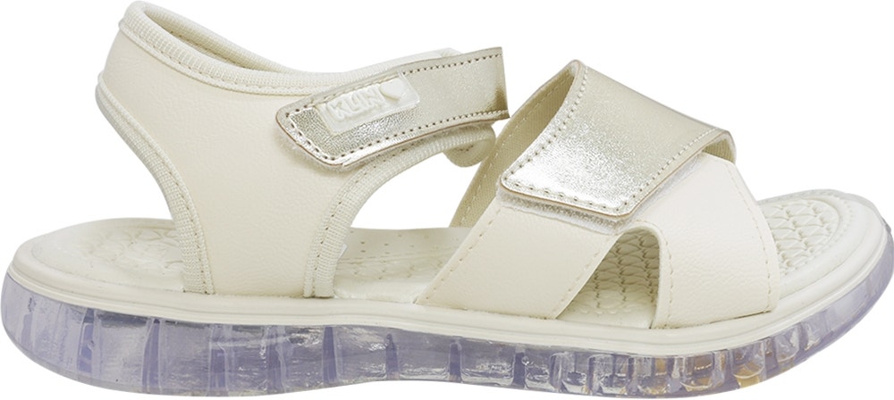 Sandália Infantil Klin 229021000-008466 - Branco/dourado