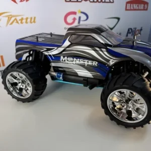 Carro Himoto 1/10 Eldorado Truck .18 Nitro 4x4 Prata/Azul HI6101