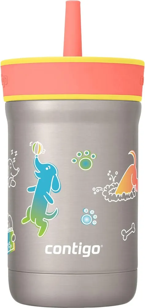 Vaso Térmico Contigo Kids Leighton 354ml - Abacaxi