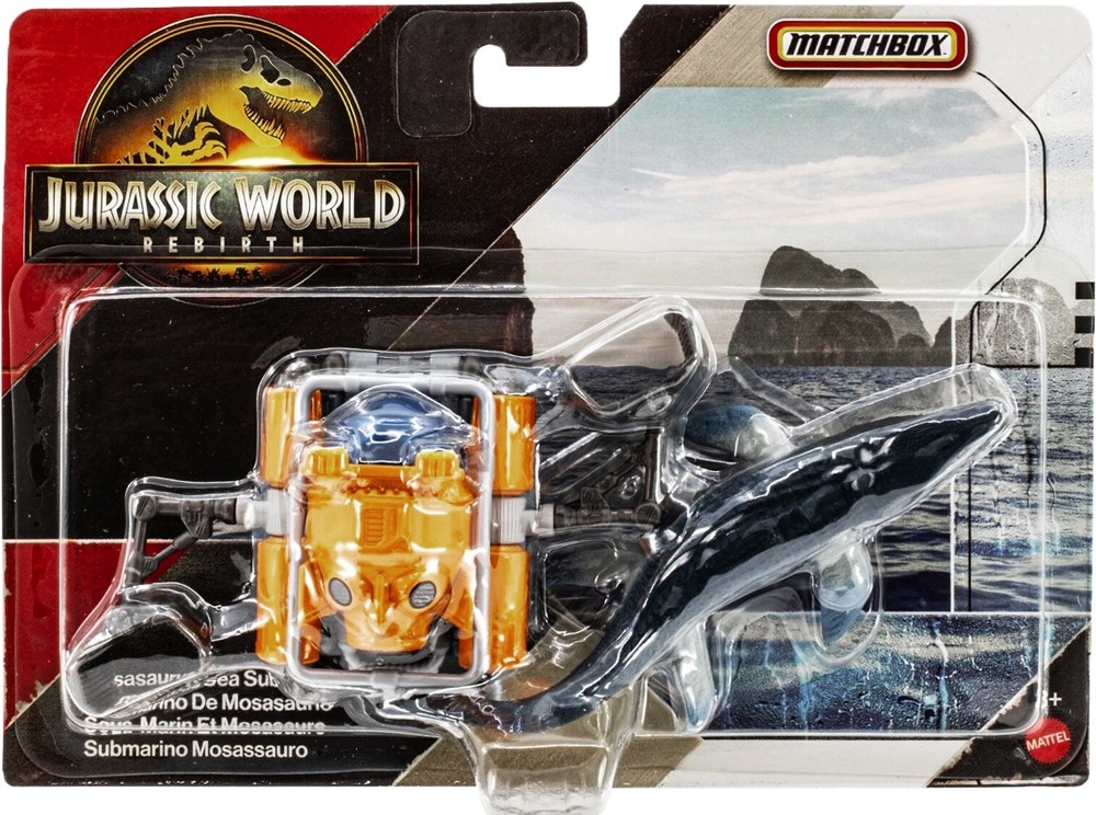 Caixa de Fósforos Mosassauro Submarino Jurassic World Mattel - JGM06