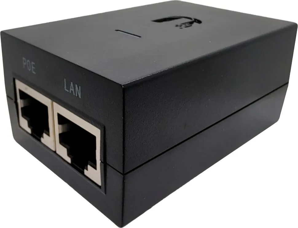 Adaptador Ubiquiti PoE-25-5W-G-BR com Porta LAN - Preto