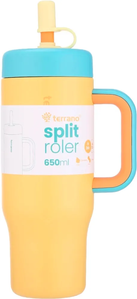 Garrafa Térmica Terrano Split Roler 650mL 2080020 - Mostarda